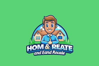 make trusted suitable real estate mascot logo