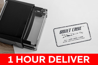 design a professional rubber stamp, digital stamp and wax seal