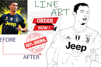 create line art and unique coloring book page from any image