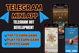 build telegram mini app telegram tap to earn game crypto game telegram mini app