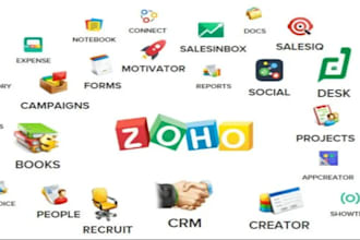 setup and configure zoho crm for sales and marketing automation including zoho