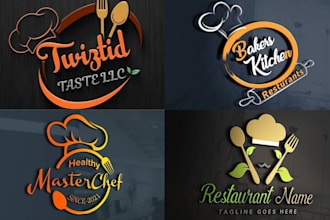 design restaurant, bbq, burger, pizza ,drink,food logo