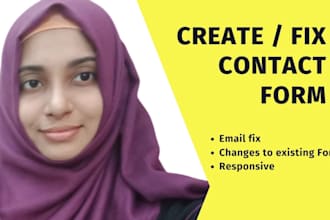 create or fix any contact form wordpress