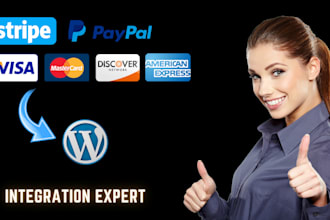 paypal, stripe, and any payment gateway in wp  and wcommerce