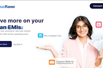 design business loan website for your mca, mortgage business