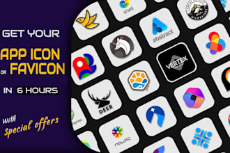 design premium favicon logo and app icon in 12hrs