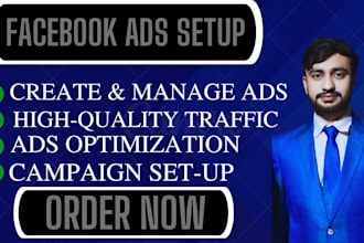 setup manage facebook ads campaign, fb marketing
