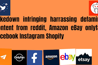 send dmca takedown notice to defaming harrasing content on reddit