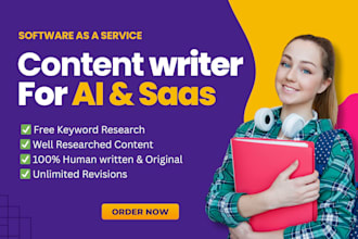write winning SEO content or blog posts for ai or saas brand