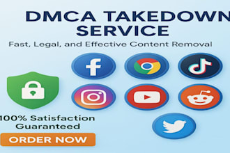 remove infringing defaming content from google reddit fb yt tiktok ig x by dmca