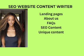 be your content writer for website copywriting
