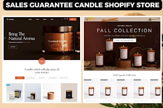 design sales guaranteed candle shopify store candle website scented candle store