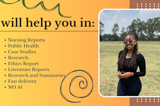 do reports in nursing, business, american history, psychology, capstone
