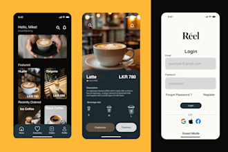 do website UI design, mobile UI design, figma website design