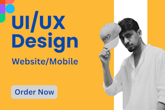 do website UI design, mobile UI design, figma website design
