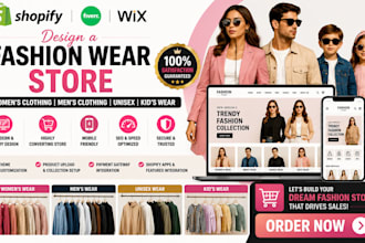 design fashion wear store women wears men wears store unisex kid wears store