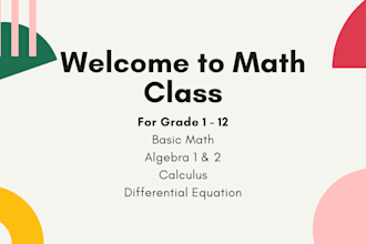 teach math algebra geometry for grade 1 to 10