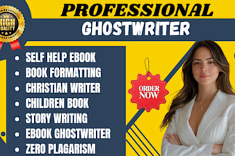 be book writer, ghostwrite non fiction, rewrite, ebook, amazon kdp book writer