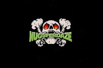 design looking artists touch cannabis logo