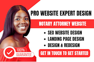 build notary website, notary landing page notary wordpress lawyer notary website