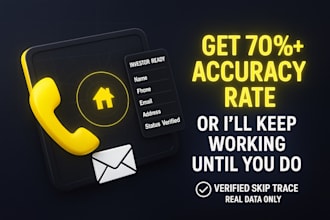 provide skip tracing service that gets you max contact rate