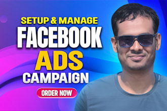 be your meta facebook ads fb ad campaign or markting manager