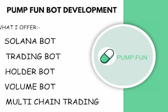 create holder, volume bot, pump fun bot, bundle mm bot on evm, solana, tron ton