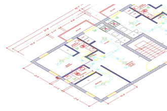 design hvac and mep drawings for city permit plan