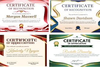 do professional diploma, and achievement certificate design