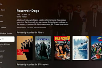 build iptv app, vod,ott app, develop smart tv app, ibo, tivimate with encryption