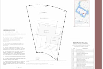 draw site plan, plot plan of your property for city permit and construction