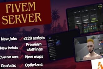 create custom scripts, mlo, esx, map, qbcore, fivem ped