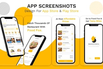 design awesome app screenshot for play store and app store