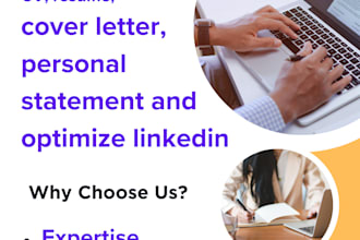 craft your CV, resume, cover letter, and optimise your linkedin profile