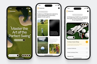 develop golf booking app, fantasy golf app,  golf website, ai golf app