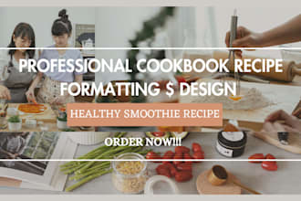 write cookbook recipe book cookbook formatting cookbook design food recipe ebook