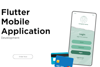 design and develop flutter mobile application