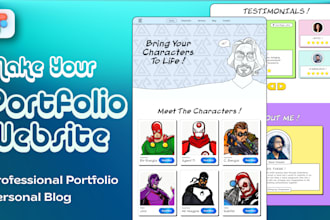 create a personal portfolio or professional blog website