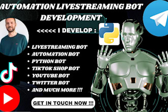 do perfect custom bot for your youtube tiktok twitter acc including ai chatbot