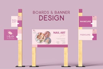 design billboard, signage, sign board, outdoor ads or banner