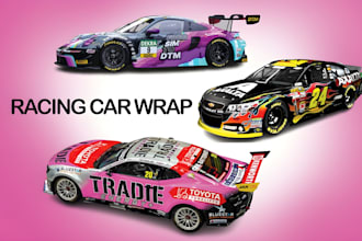 design livery, racing car wrap, custom racing car wrap,itasha car wrap, car wrap