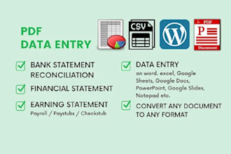 do bank reconciliation and convert data for quickbooks data import