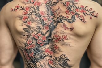desing a tattoo in japanese style with amazing quality
