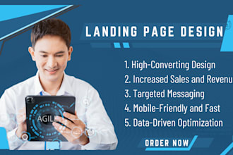 create shopify landing page squeeze page email campaign template design