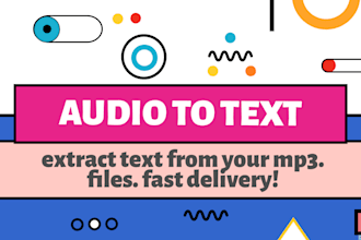 transcribe your audio files to text