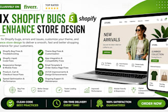 fix shopify bugs and enhance shopify design