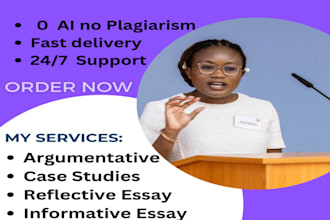 do argumentative, reflective, persuasive, and informative essay and assignment