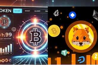 build your crypto token, coin, or meme website with professional design