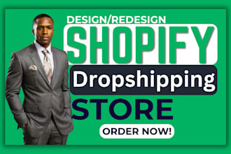 redesign shopify website design shopify dropshipping store website ui design
