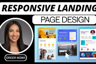 design website landing page, product landing page or sales funnel